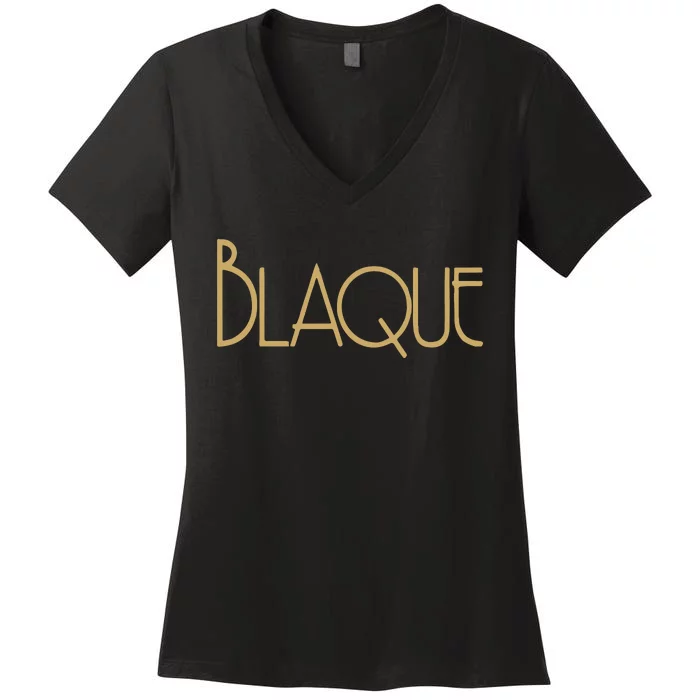 Marsau Scott Blaque Women's V-Neck T-Shirt