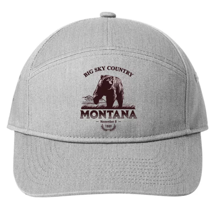 Montana State Big Sky Country Country 7-Panel Snapback Hat