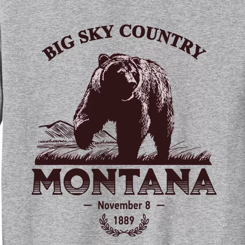 Montana State Big Sky Country Country Tall Sweatshirt