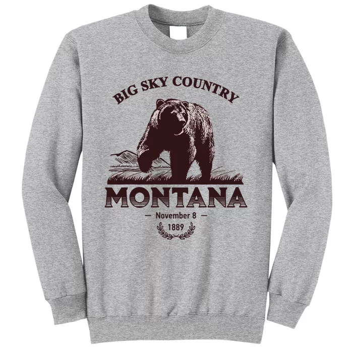 Montana State Big Sky Country Country Tall Sweatshirt