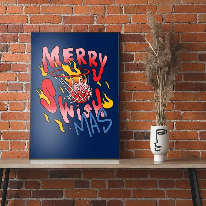 Merry Swishmas Basketball Poster