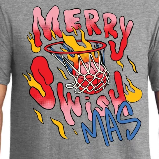 Merry Swishmas Basketball Pajama Set