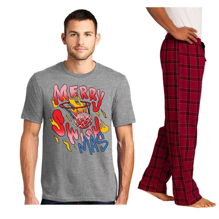 Merry Swishmas Basketball Pajama Set