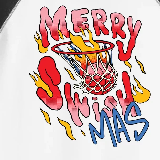 Merry Swishmas Basketball Toddler Fine Jersey T-Shirt