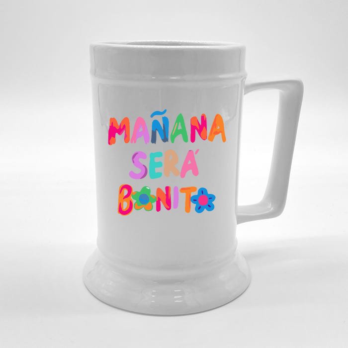 Mañana Será Bonito Tomorrow Will Be Nice Front & Back Beer Stein