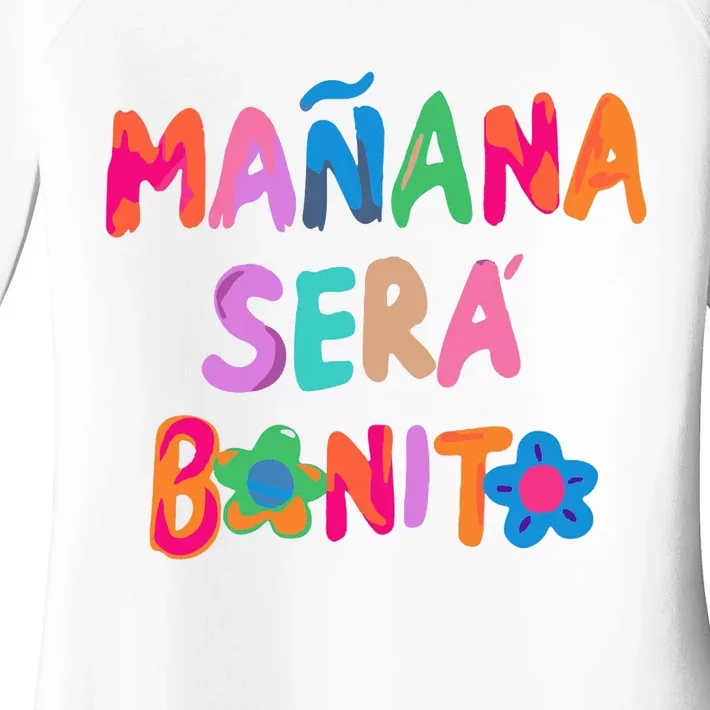 Mañana Será Bonito Tomorrow Will Be Nice Women's Perfect Tri Tunic Long Sleeve Shirt