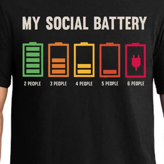 My Social Battery Low Energy Anti Social Introvert Pajama Set