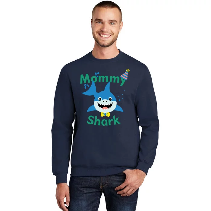 Mommy Shark Birthday Party Matching Family Tall Sweatshirt