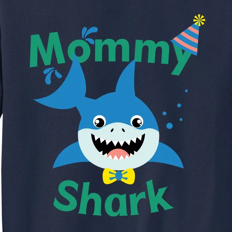 Mommy Shark Birthday Party Matching Family Tall Sweatshirt