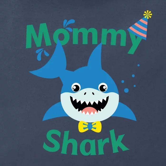 Mommy Shark Birthday Party Matching Family Zip Tote Bag