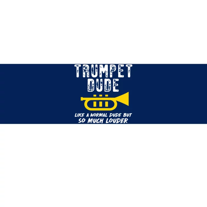 Marching School Band Funny Trumpet Bumper Sticker