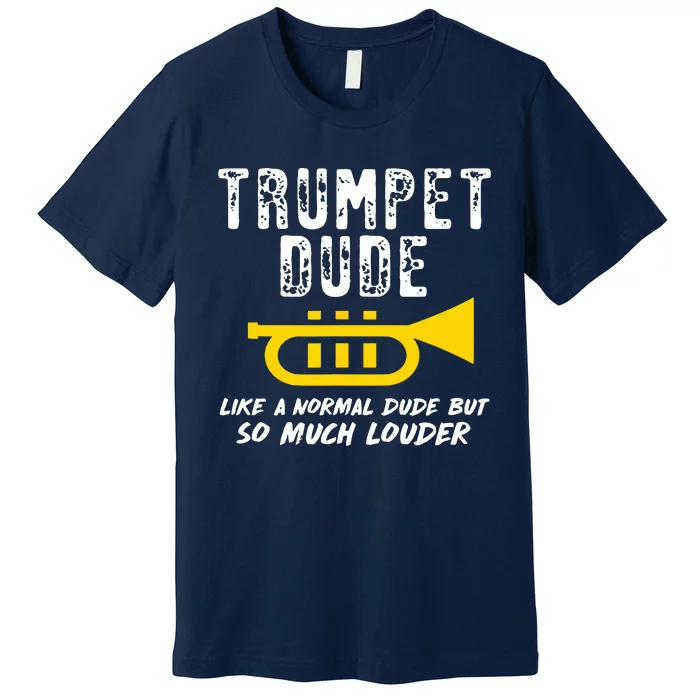 Marching School Band Funny Trumpet Premium T-Shirt