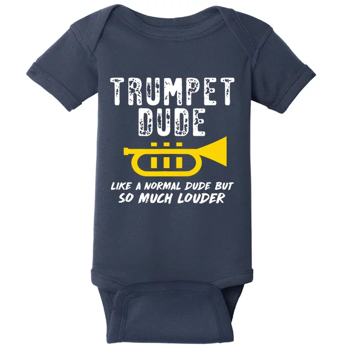 Marching School Band Funny Trumpet Baby Bodysuit