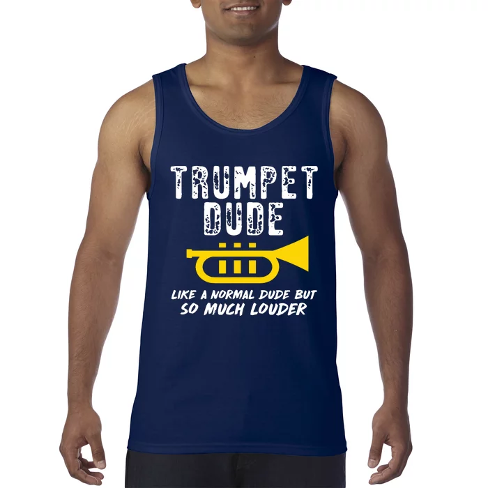 Marching School Band Funny Trumpet Tank Top