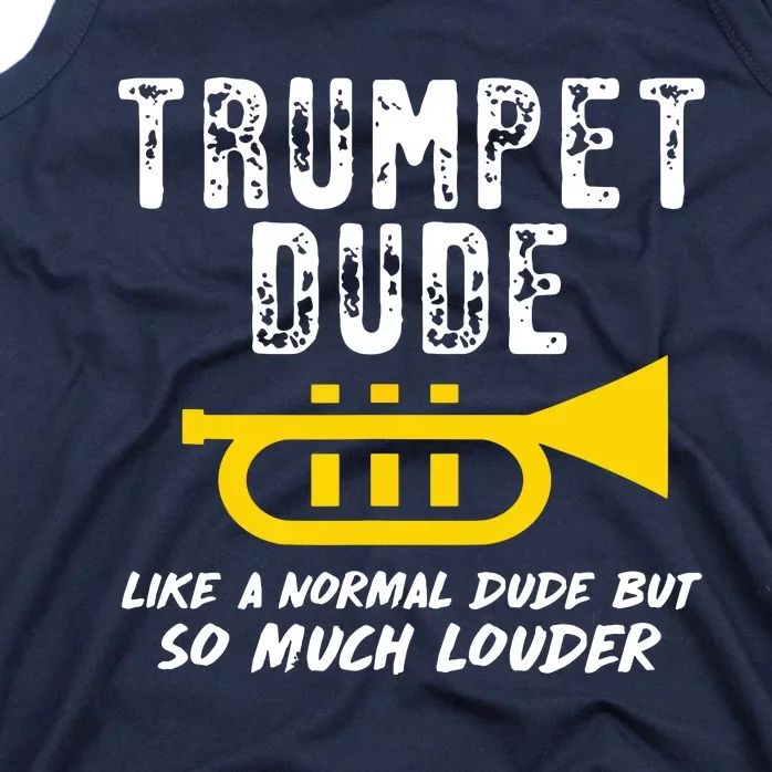 Marching School Band Funny Trumpet Tank Top