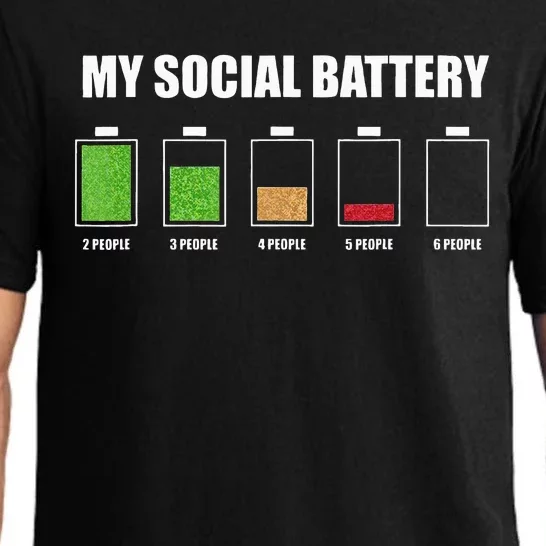 My Social Battery Low Energy Anti Social Gift Pajama Set