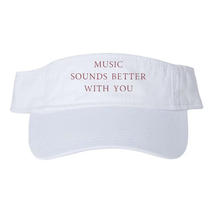 Music Sounds Better With You Valucap Bio-Washed Visor