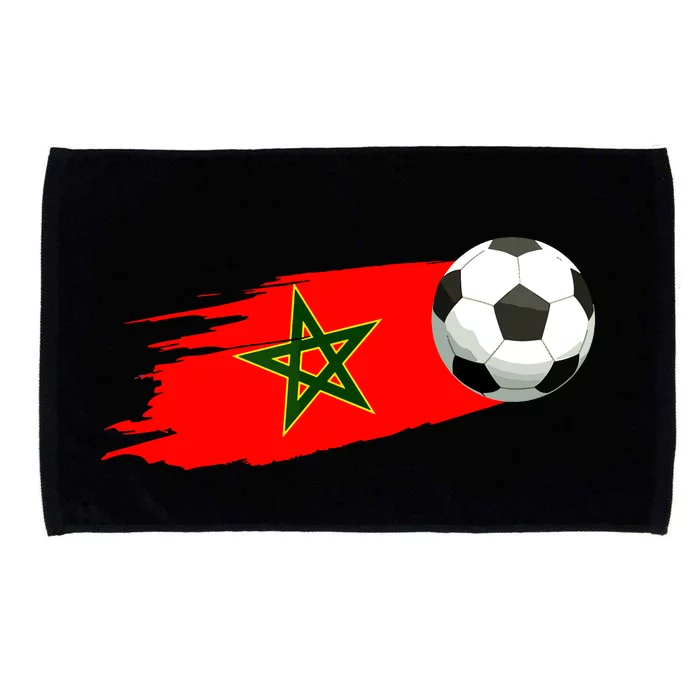 Morocco Soccer Ball Morocco Flag Jersey Morocco Football Microfiber Hand Towel