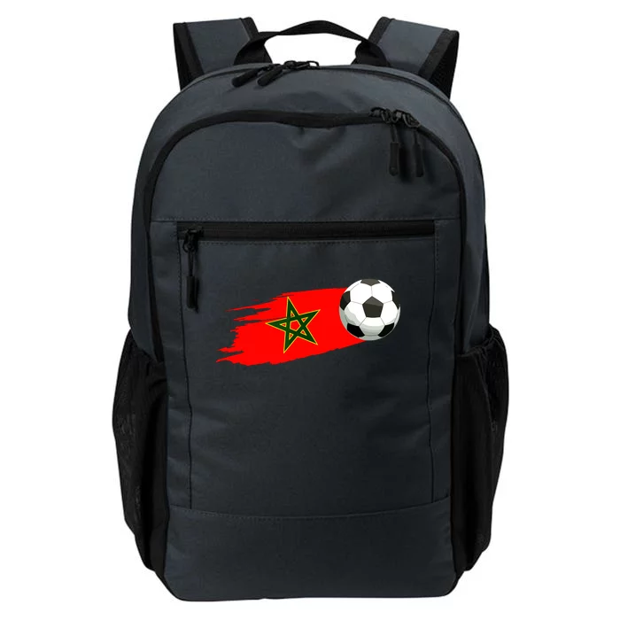 Morocco Soccer Ball Morocco Flag Jersey Morocco Football Daily Commute Backpack