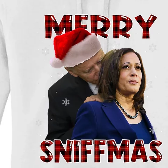 Merry Sniffmas Biden Santa Christmas Anti Biden Sniffer Xmas Women's Pullover Hoodie