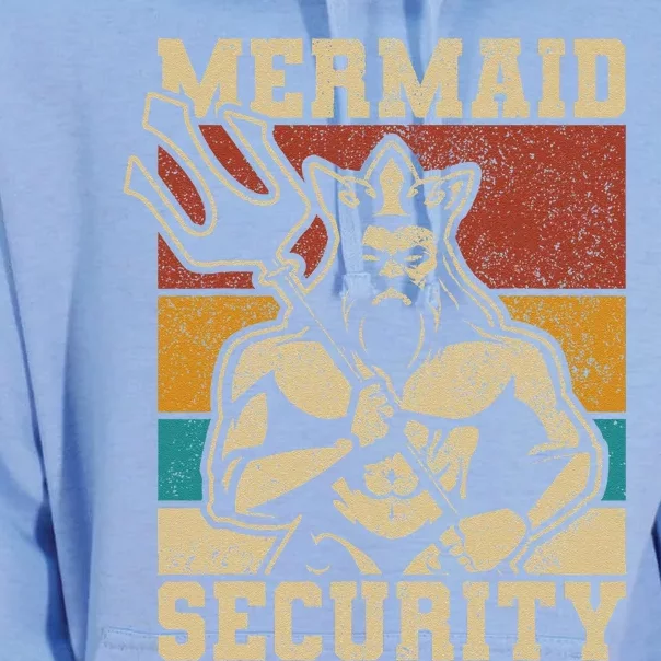 Mermaid Security Bday Costume Merman Birthday Party Outfit (1) Unisex Surf Hoodie