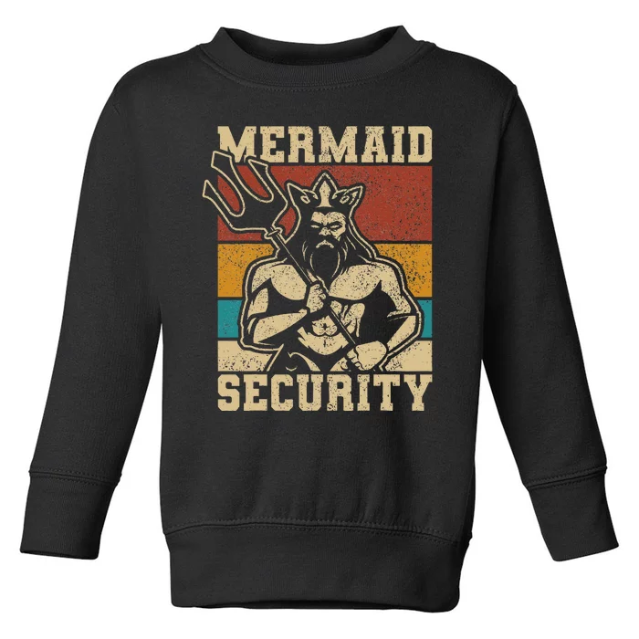 Mermaid Security Bday Costume Merman Birthday Party Outfit Toddler Sweatshirt