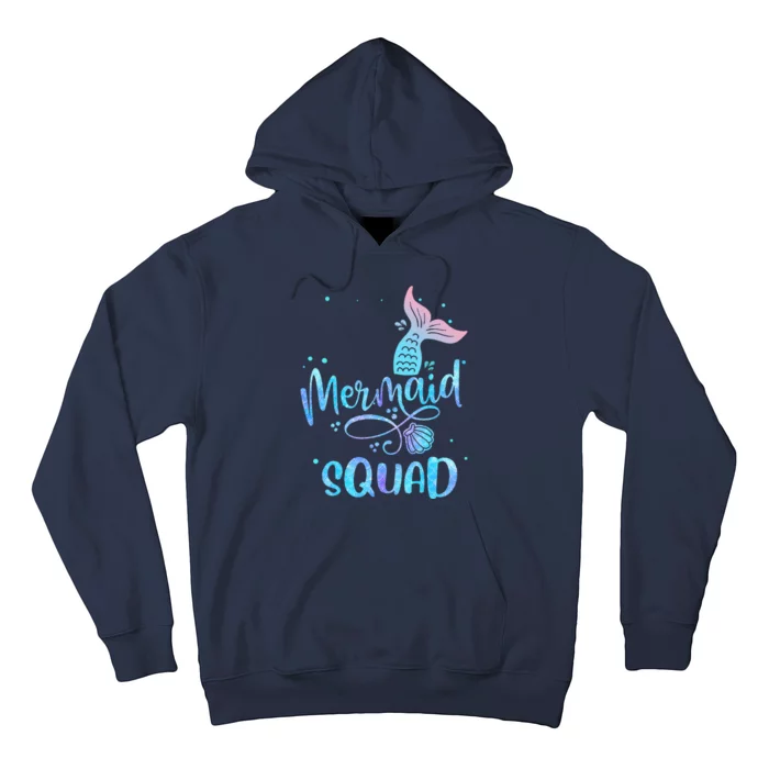 Mermaid Squad Birthday Squad Mermaid Tail Party Hoodie