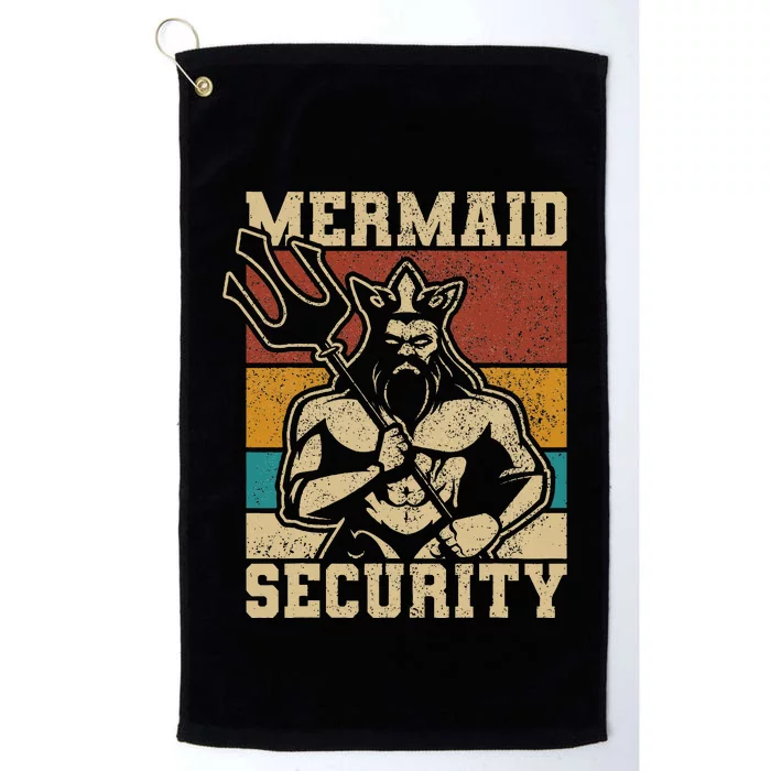 Mermaid Security Bday Costume Merman Birthday Party Outfit Platinum Collection Golf Towel