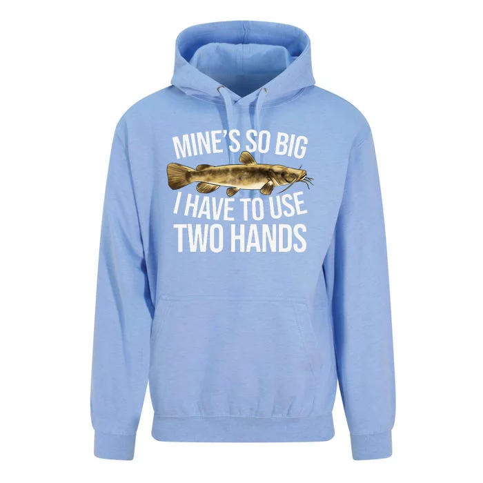 Mines So Big Fishing Fun Flathead Catfish Fishing Gift Unisex Surf Hoodie