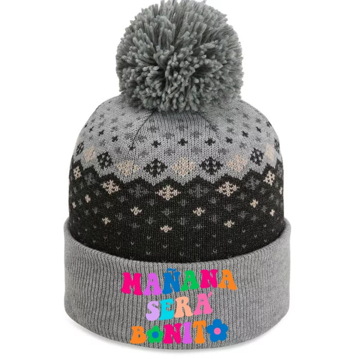 Manana Sera Bonito Words On Back Aesthetic Trendy Clothing The Baniff Cuffed Pom Beanie