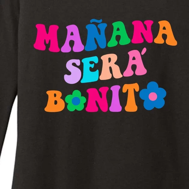 Manana Sera Bonito Words On Back Aesthetic Trendy Clothing Womens CVC Long Sleeve Shirt