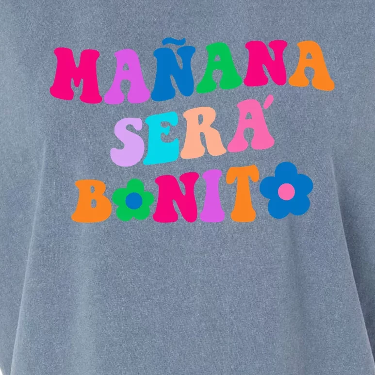 Manana Sera Bonito Words On Back Aesthetic Trendy Clothing Garment-Dyed Women's Muscle Tee