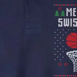 merry swishmas Basketball Ugly Christmas Sweaters Softstyle Adult Sport Polo