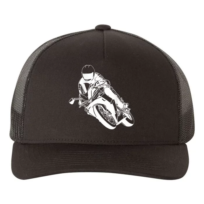 Motorcycle Shift Biker Motorcyclist Yupoong Adult 5-Panel Trucker Hat