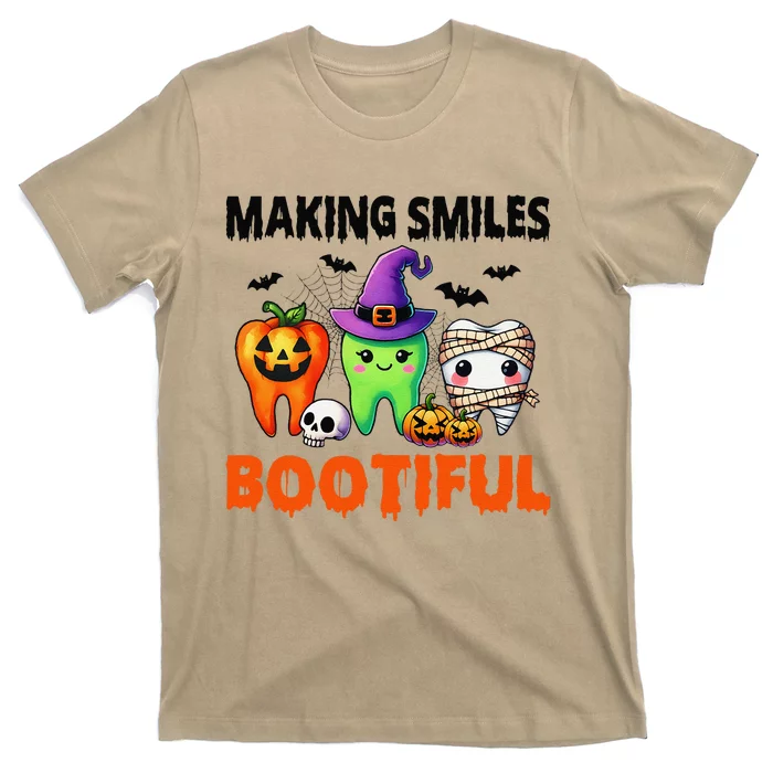 Making Smiles Bootiful Halloween Funny Ghost Dentist Dental T-Shirt