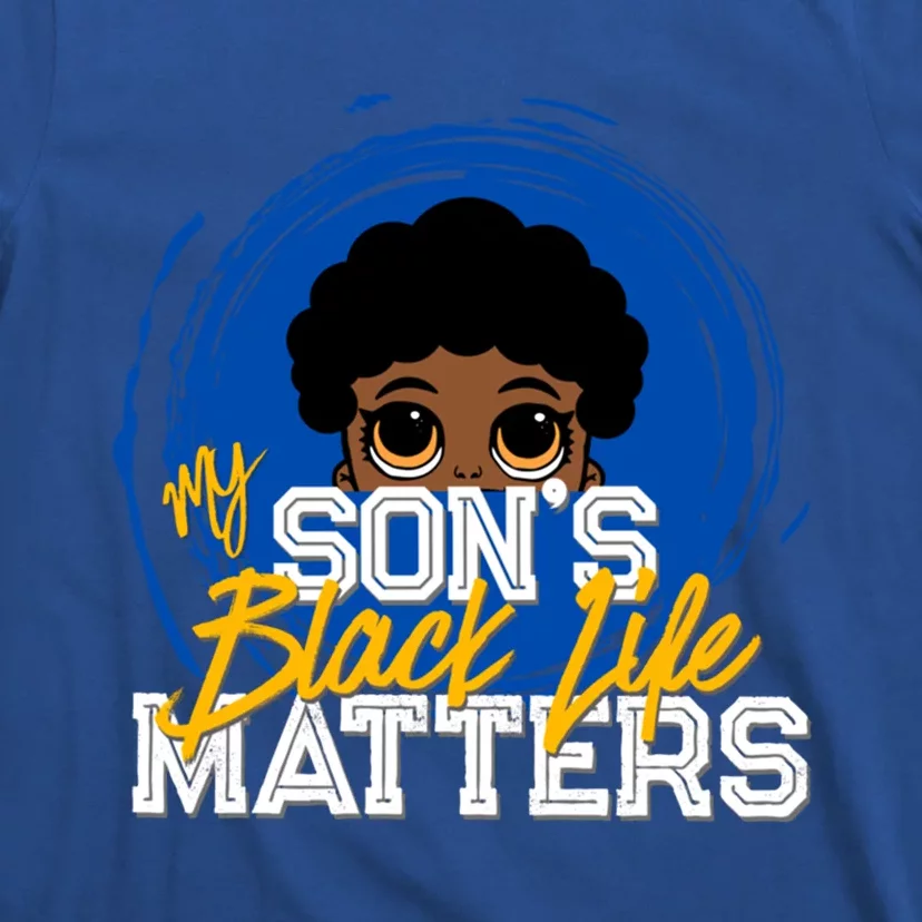 My Son's Black Life Matters Peekaboo African American Parent Gift T-Shirt