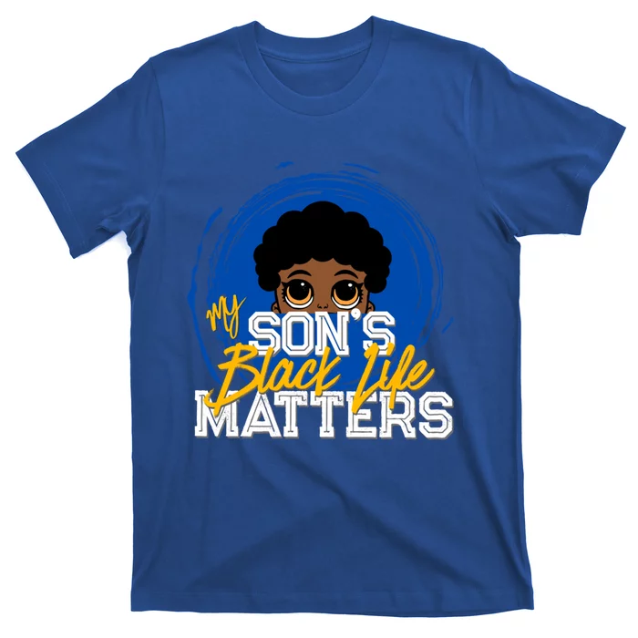 My Son's Black Life Matters Peekaboo African American Parent Gift T-Shirt