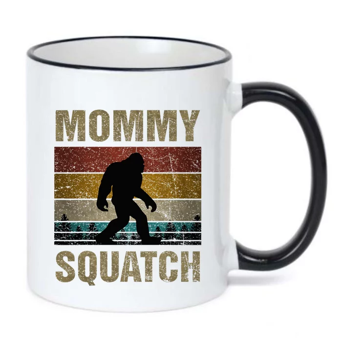 Mommy Squatch Bigfoot Mommy Sasquatch Yeti Family Black Color Changing Mug