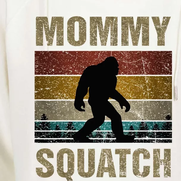 Mommy Squatch Bigfoot Mommy Sasquatch Yeti Family Womens Funnel Neck Pullover Hood