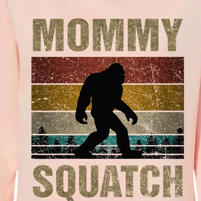 Mommy Squatch Bigfoot Mommy Sasquatch Yeti Family Womens California Wash Sweatshirt