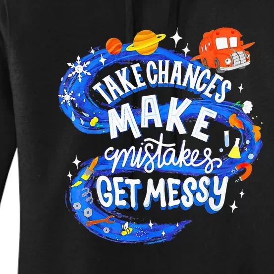 Magic School Bus Take Chances Make Mistakes Get Messy Women's Pullover Hoodie