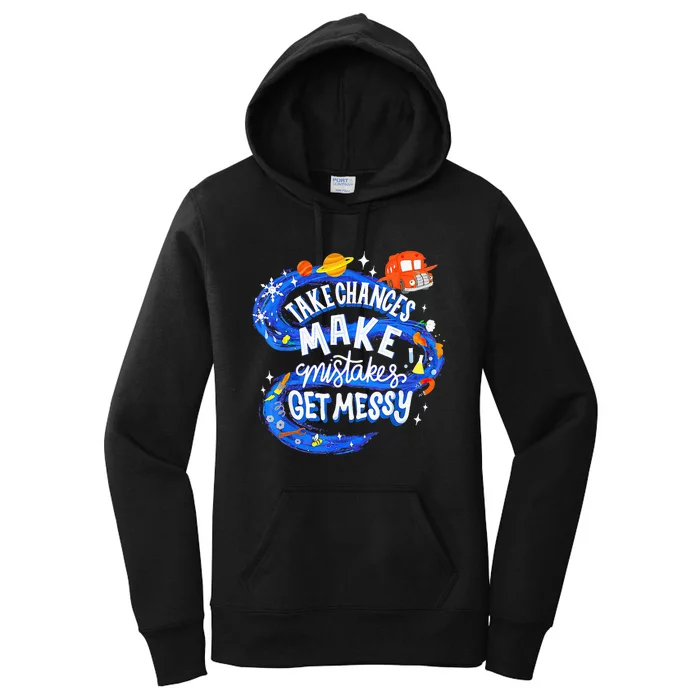 Magic School Bus Take Chances Make Mistakes Get Messy Women's Pullover Hoodie