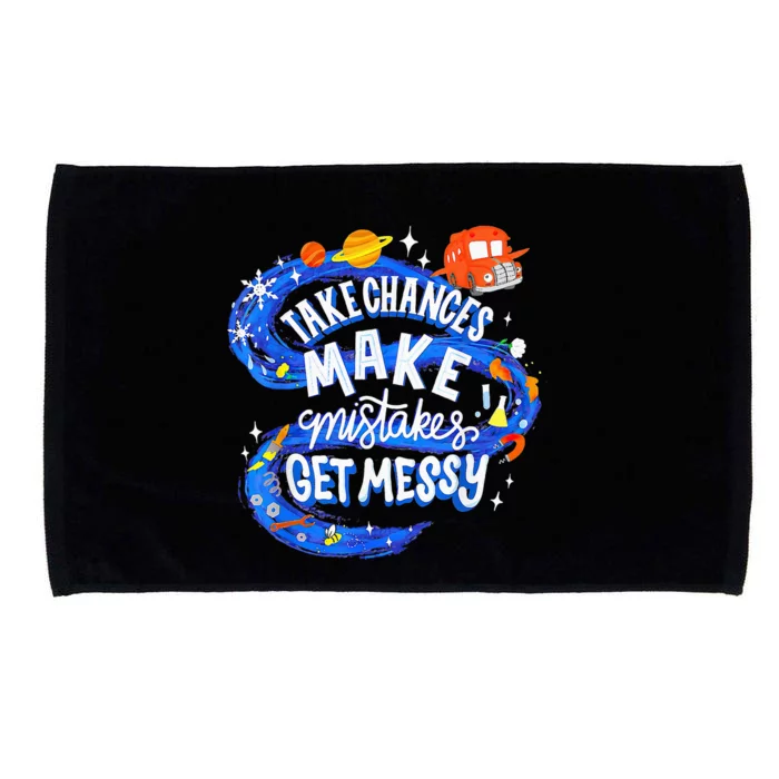 Magic School Bus Take Chances Make Mistakes Get Messy Microfiber Hand Towel