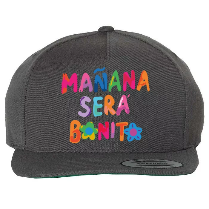 Manana Sera Bonito Colorful Festive Wool Snapback Cap