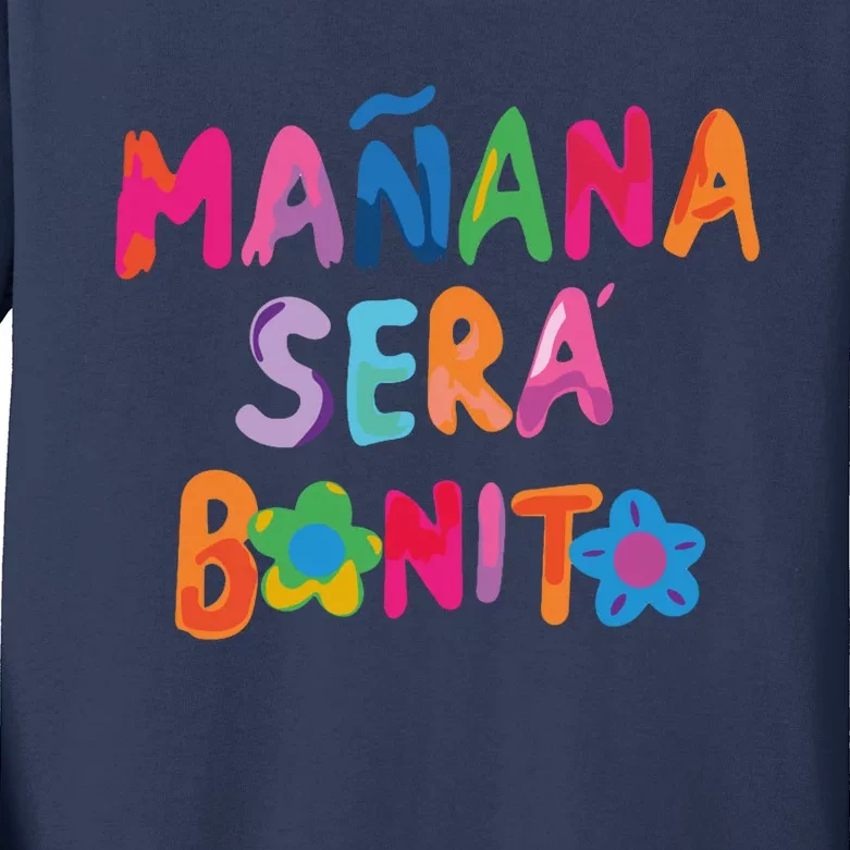 Manana Sera Bonito Colorful Festive Kids Long Sleeve Shirt