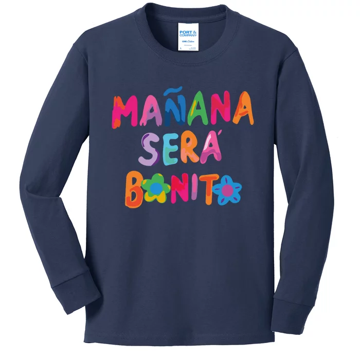 Manana Sera Bonito Colorful Festive Kids Long Sleeve Shirt