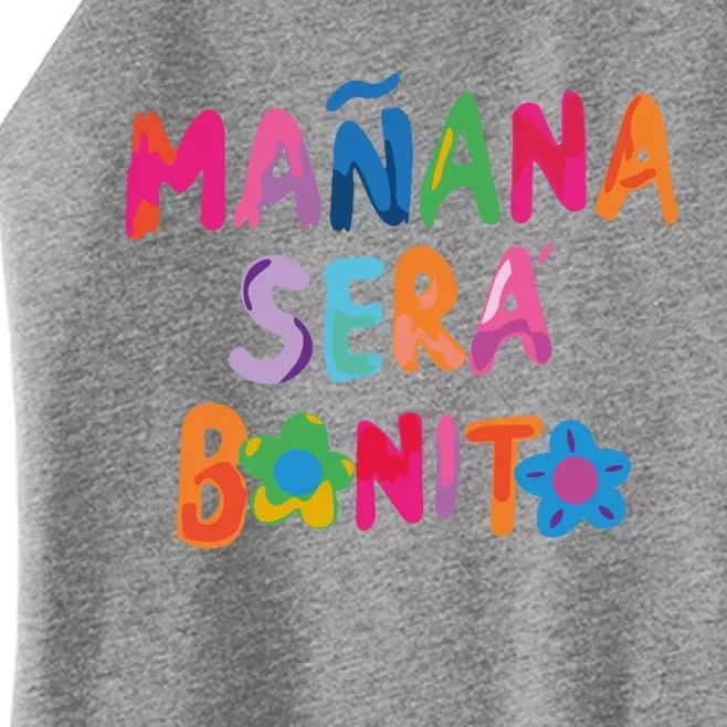 Manana Sera Bonito Colorful Festive Women’s Perfect Tri Rocker Tank