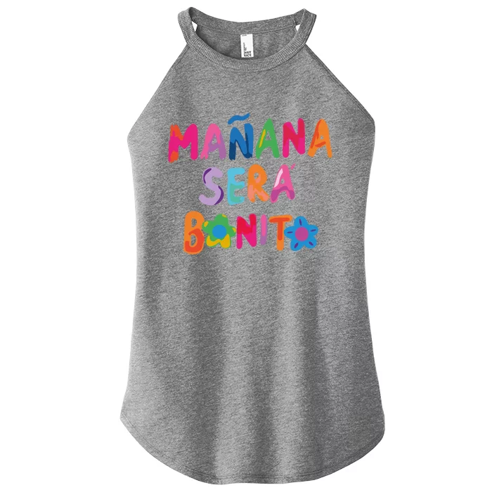 Manana Sera Bonito Colorful Festive Women’s Perfect Tri Rocker Tank