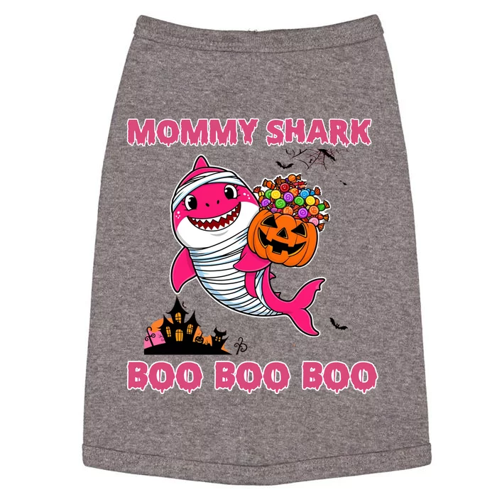 Mommy Shark Boo Boo Boo Funny Family Shark Halloween Doggie Tank