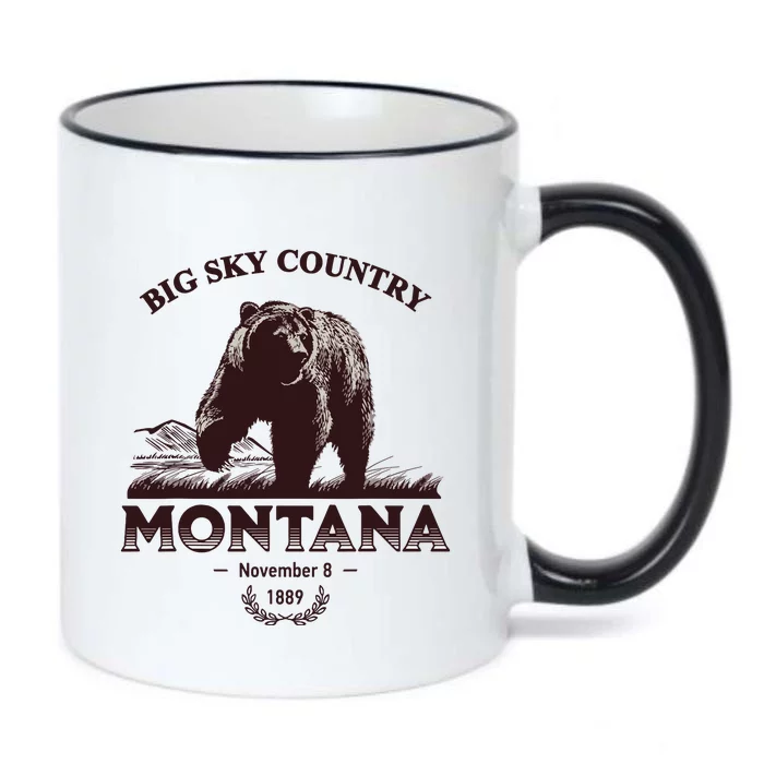 Montana State Big Sky Country Country Black Color Changing Mug